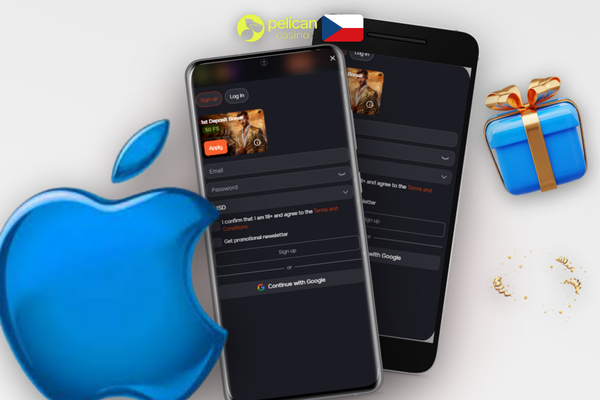 Mobilní telefon se SMS kódem pro ověření čísla při registraci v Pelican Casino
